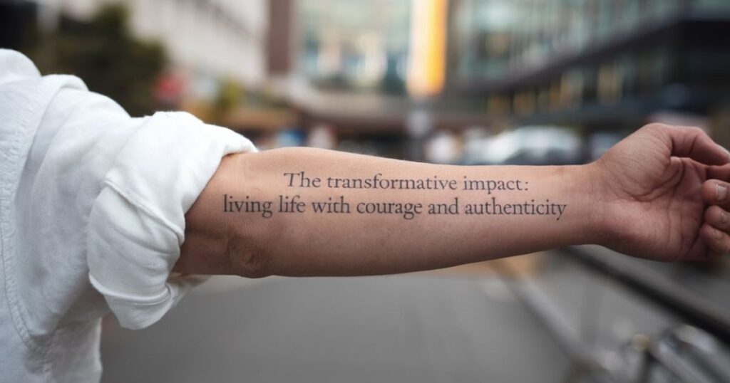 The Transformative Impact: Living Life with Courage and Authenticity