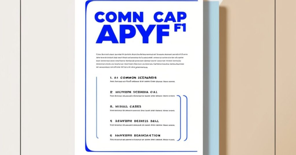 COMN CAP APY F1 on Your Statement: Common Scenarios