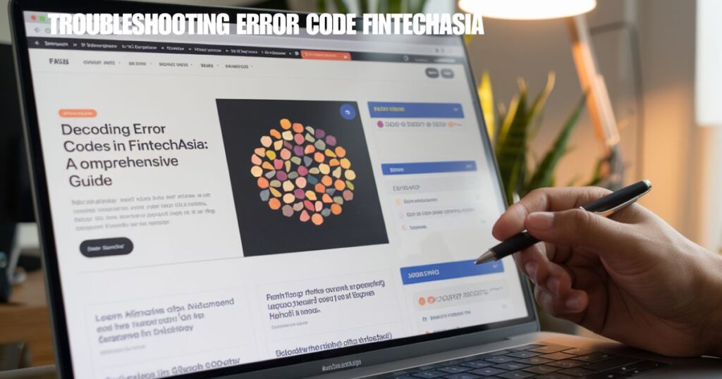Troubleshooting Error Code FintechAsia